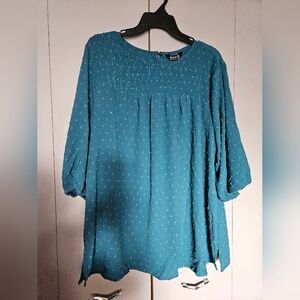 Teal blouse